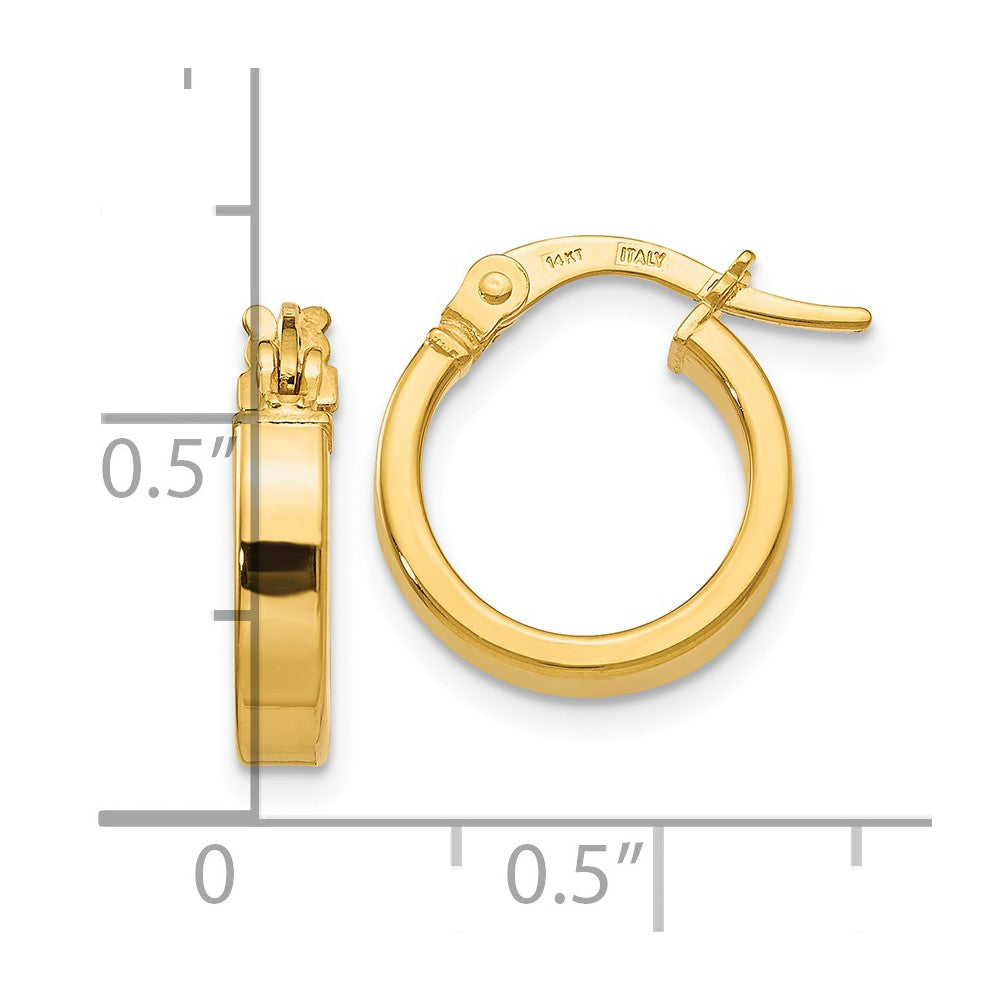 14K Polished Earrings