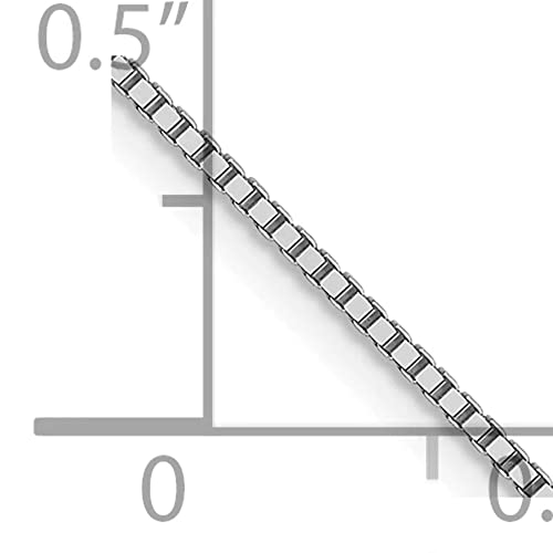 10K White Gold .8mm Box Chain