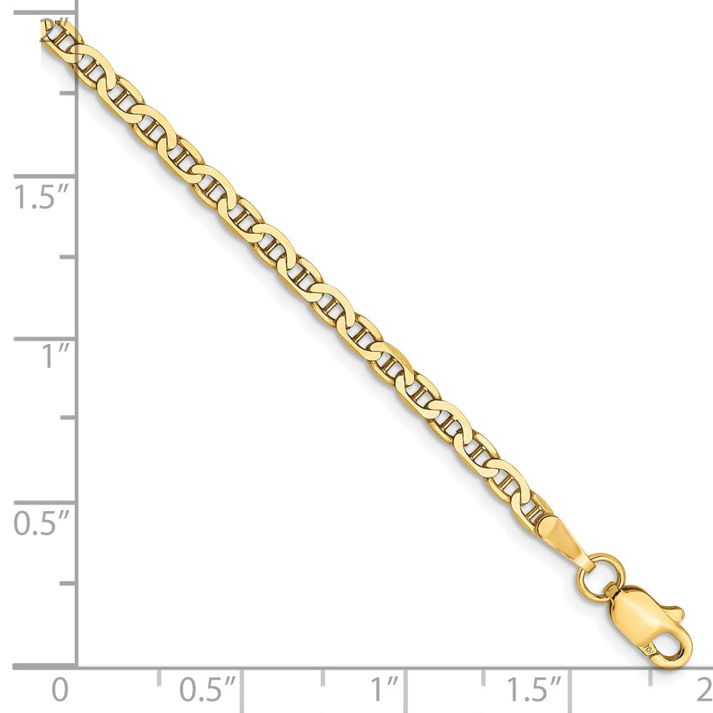 10K 2.4mm Flat Anchor Chain 8  inches