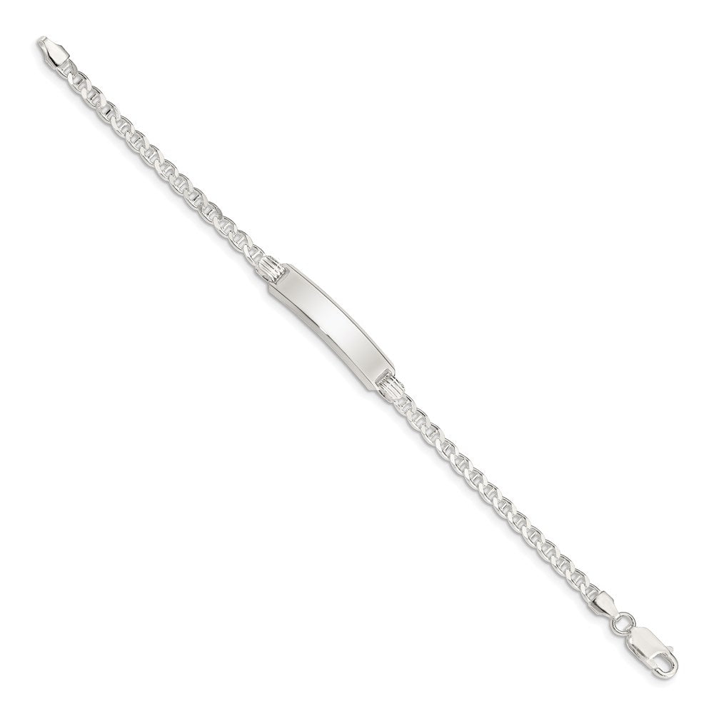 Sterling Silver Children's ID Bracelet 6 inches