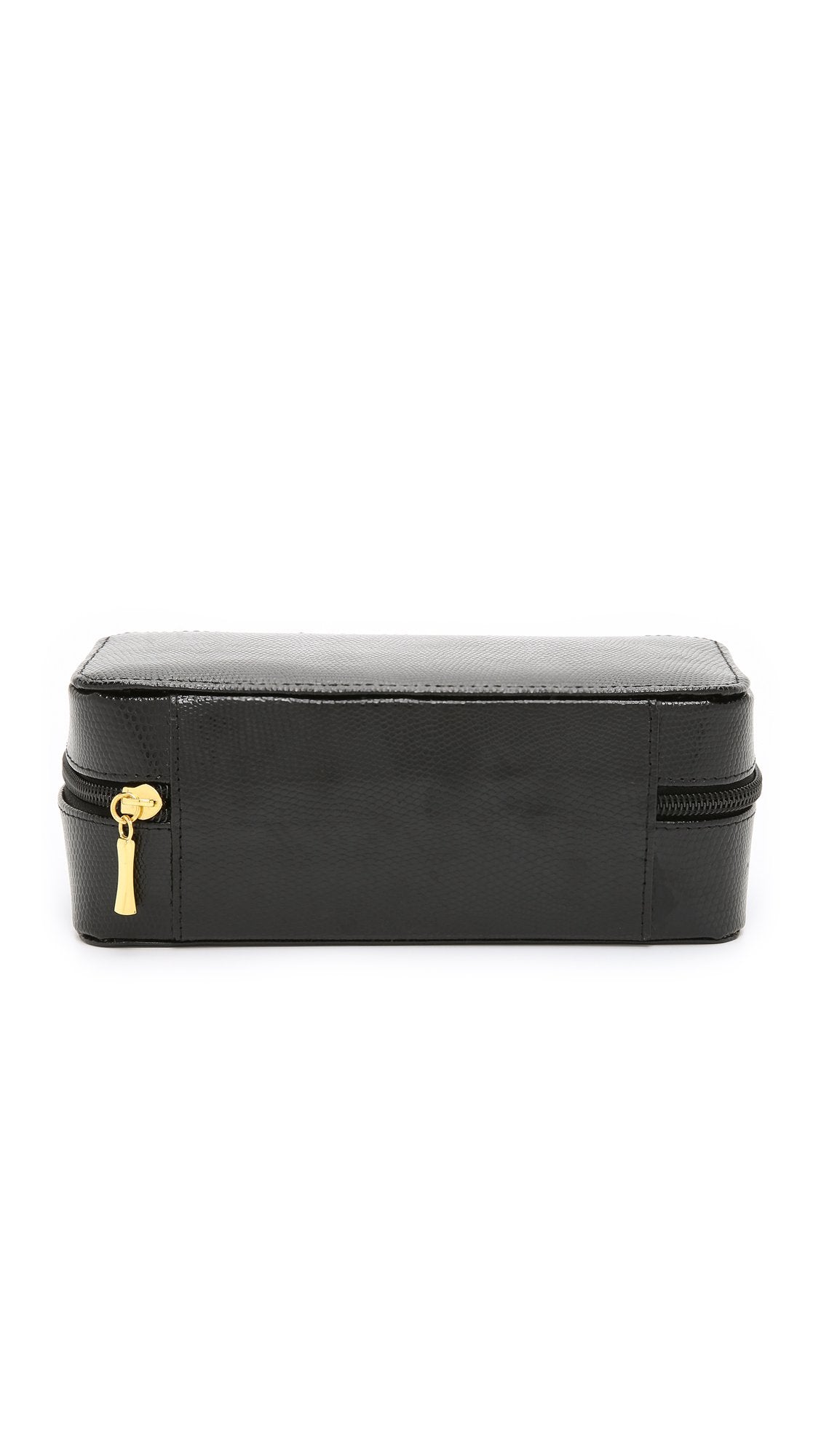 Bey-Berk International BB676BLK Black Lizard Leather Watch & Bracelet Case
