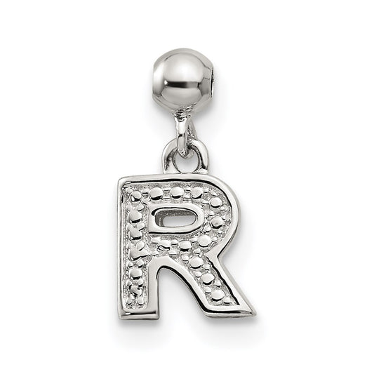 Mio Memento Sterling Silver Letter R Dangle Initial Charm