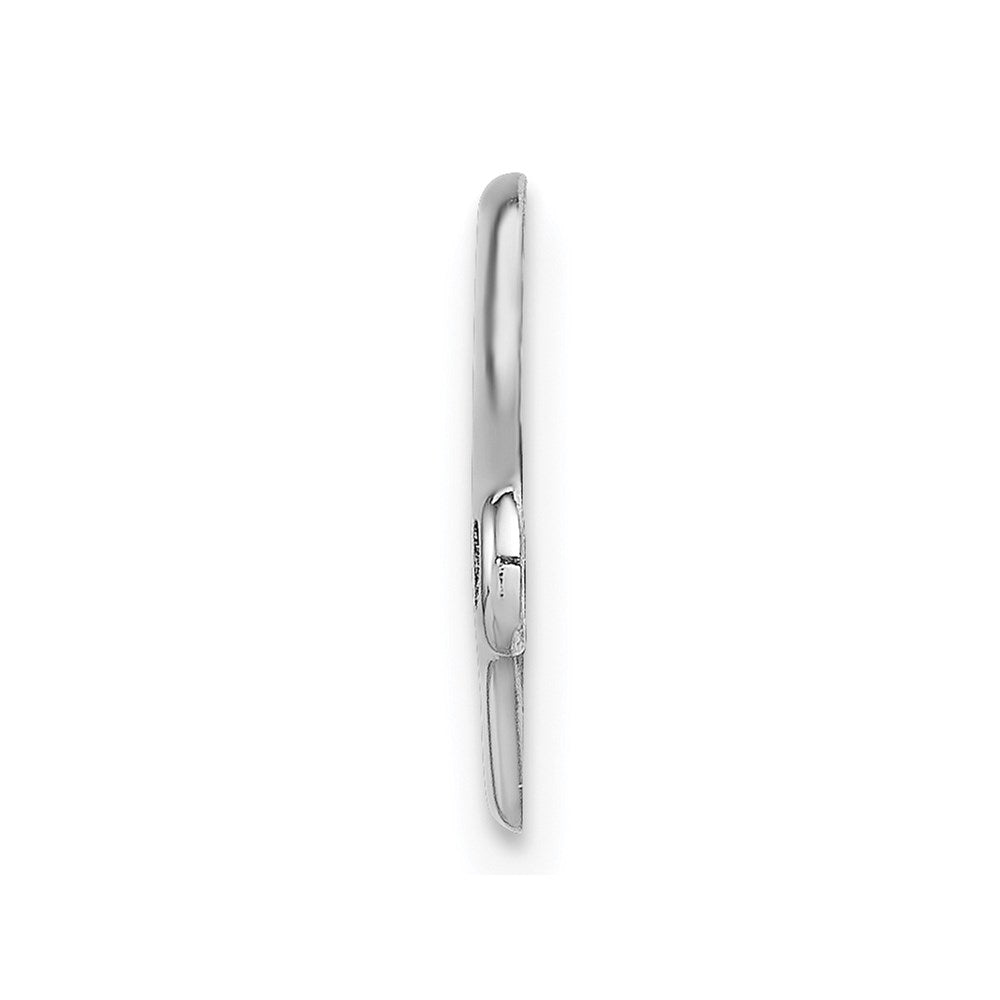 Sterling Silver Rhodium-plated Medical ID Plate 14 inches
