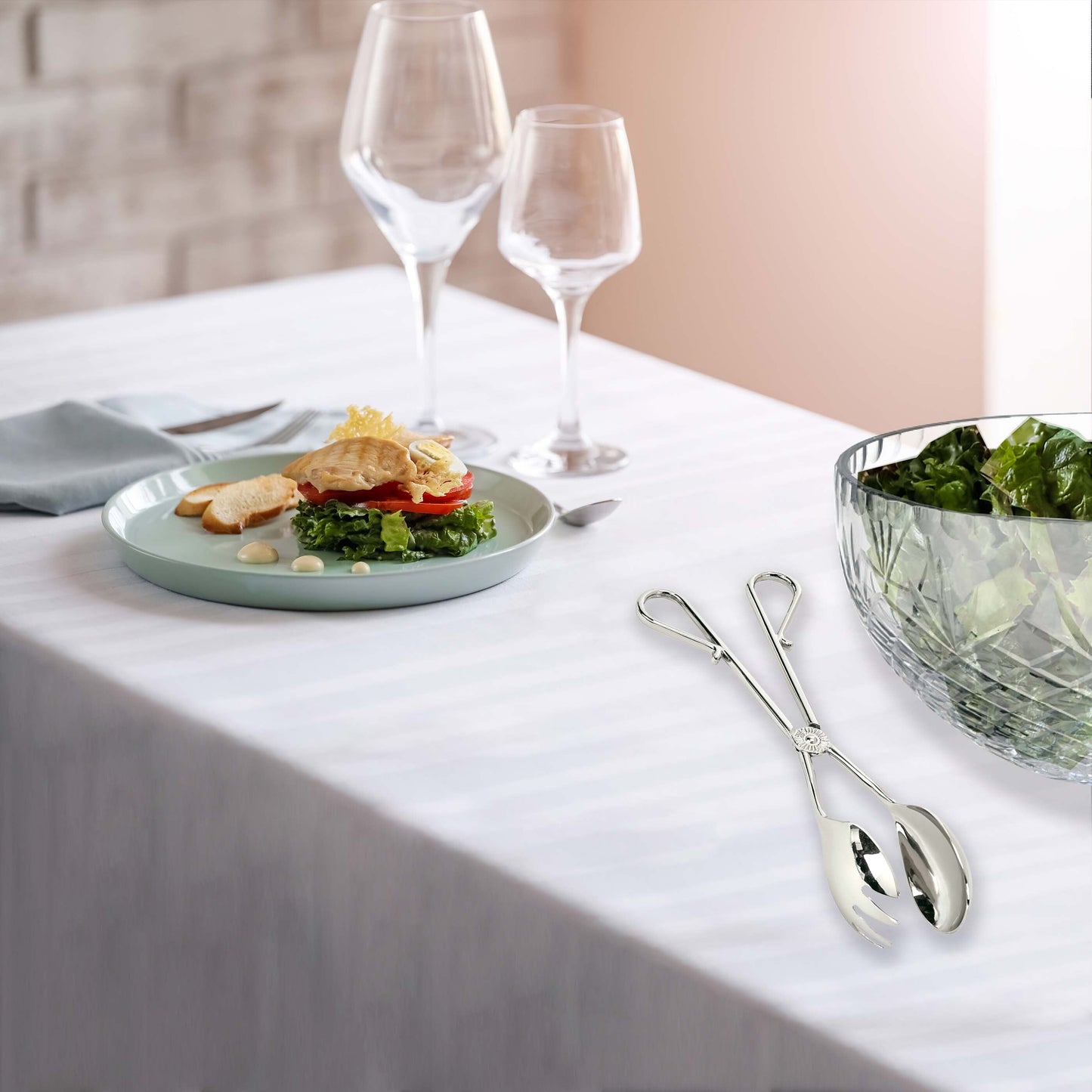 Vineyard Salad Calipers, Nickel Plated 10.5" L