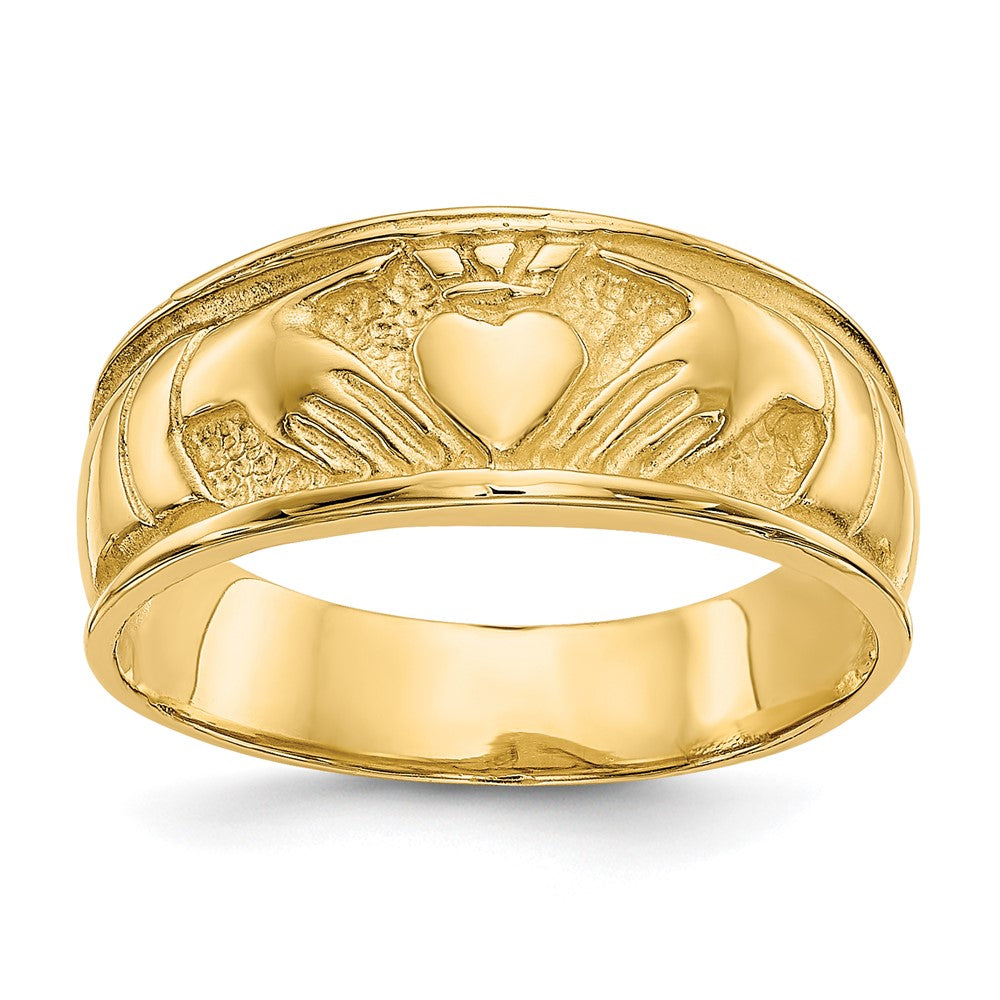 14k Ladies Claddagh Band Size 6