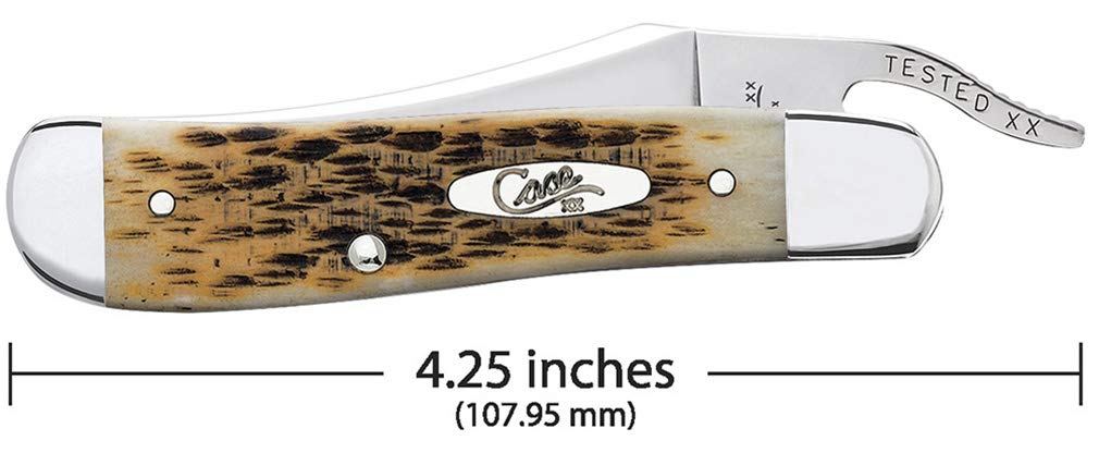 Case Russlock Amber Bone Knife