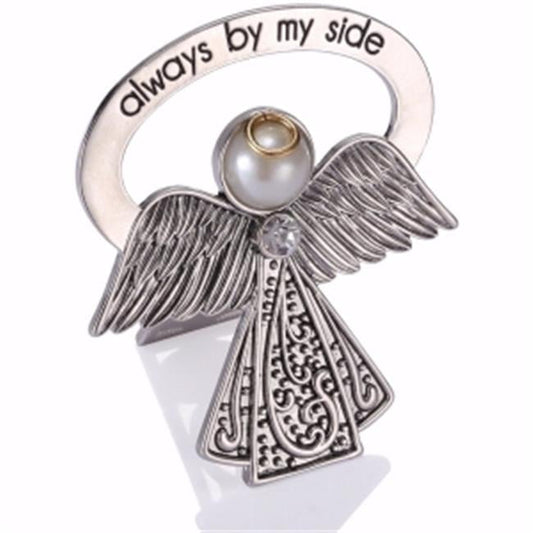 Roman, 2.5" RHD Bedside Angel-Feather Crystal Accent-Bedside Carding