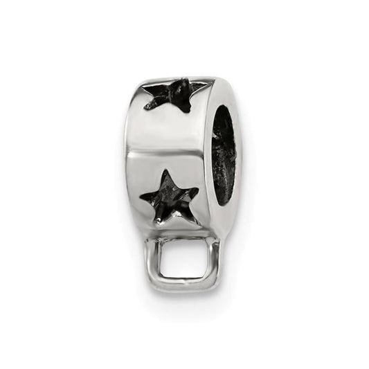 Sterling Silver Reflections Star w/Loop for Click-on Bead