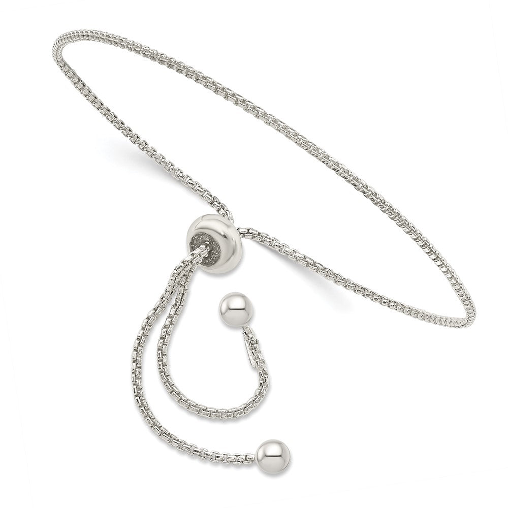 Sterling Silver Adjustable Bracelet 9.25 inches