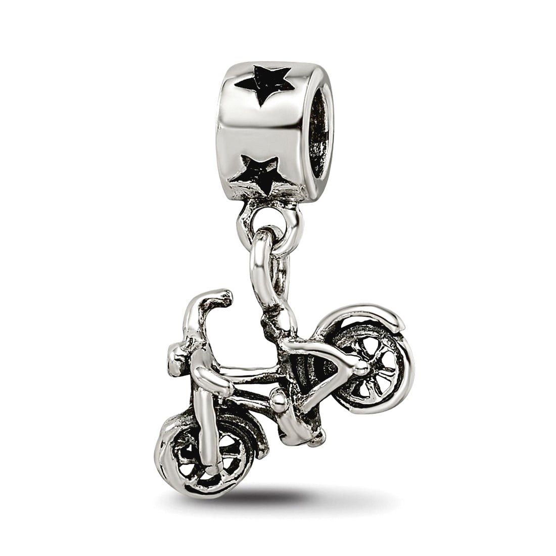 Kids Collection Sterling Silver Bicycle Dangle Reflections Bead