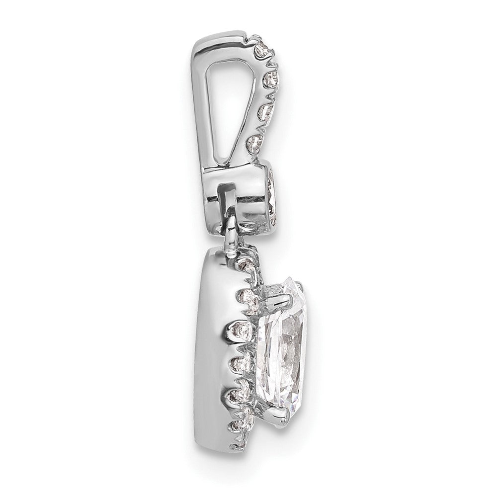 14kw Lab Grown Diamond 0.75ctw Oval VS+ F+ Pendant