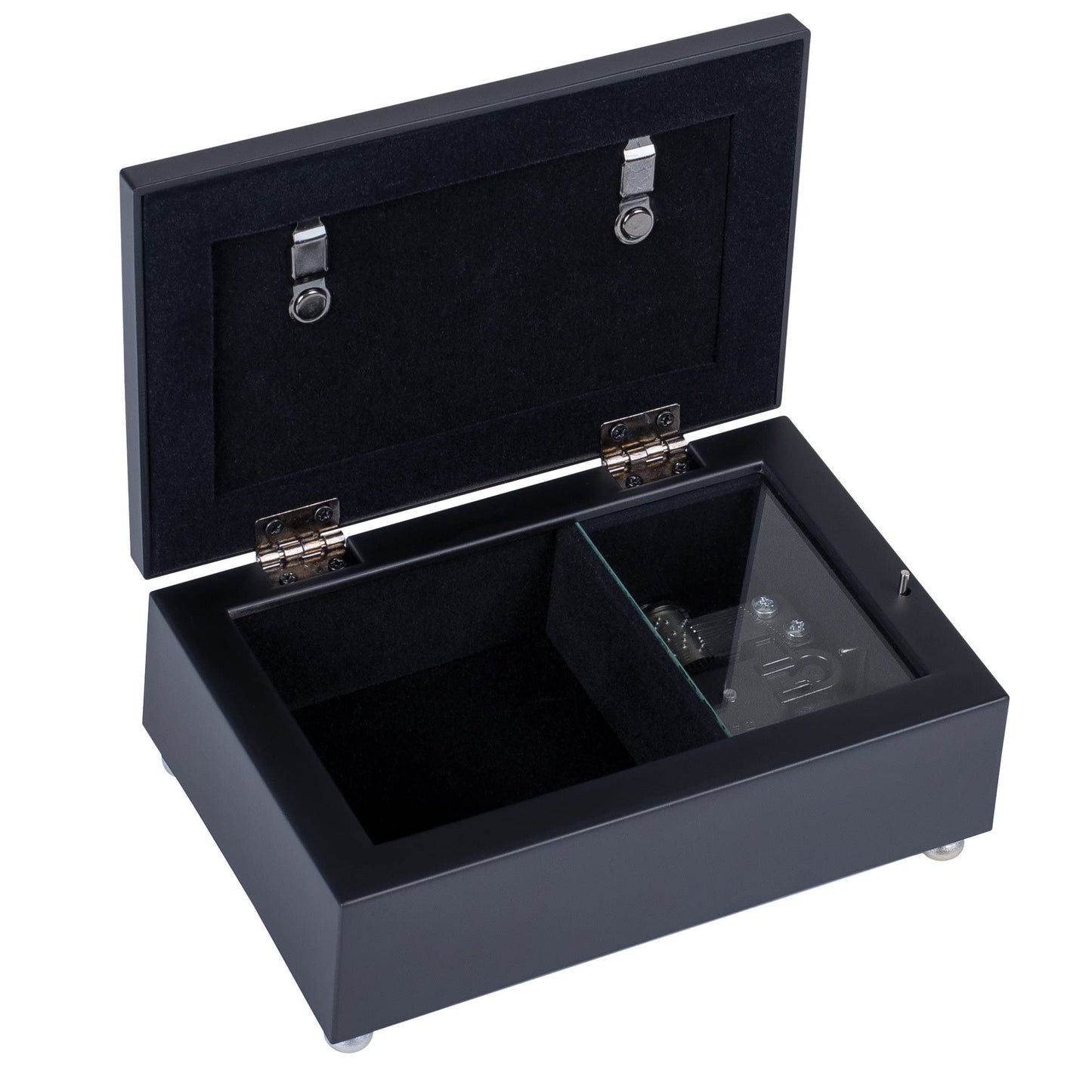 Lord Bless You And Keep You Black Wood Jewelry Musical Box Plays Jesus Loves Me