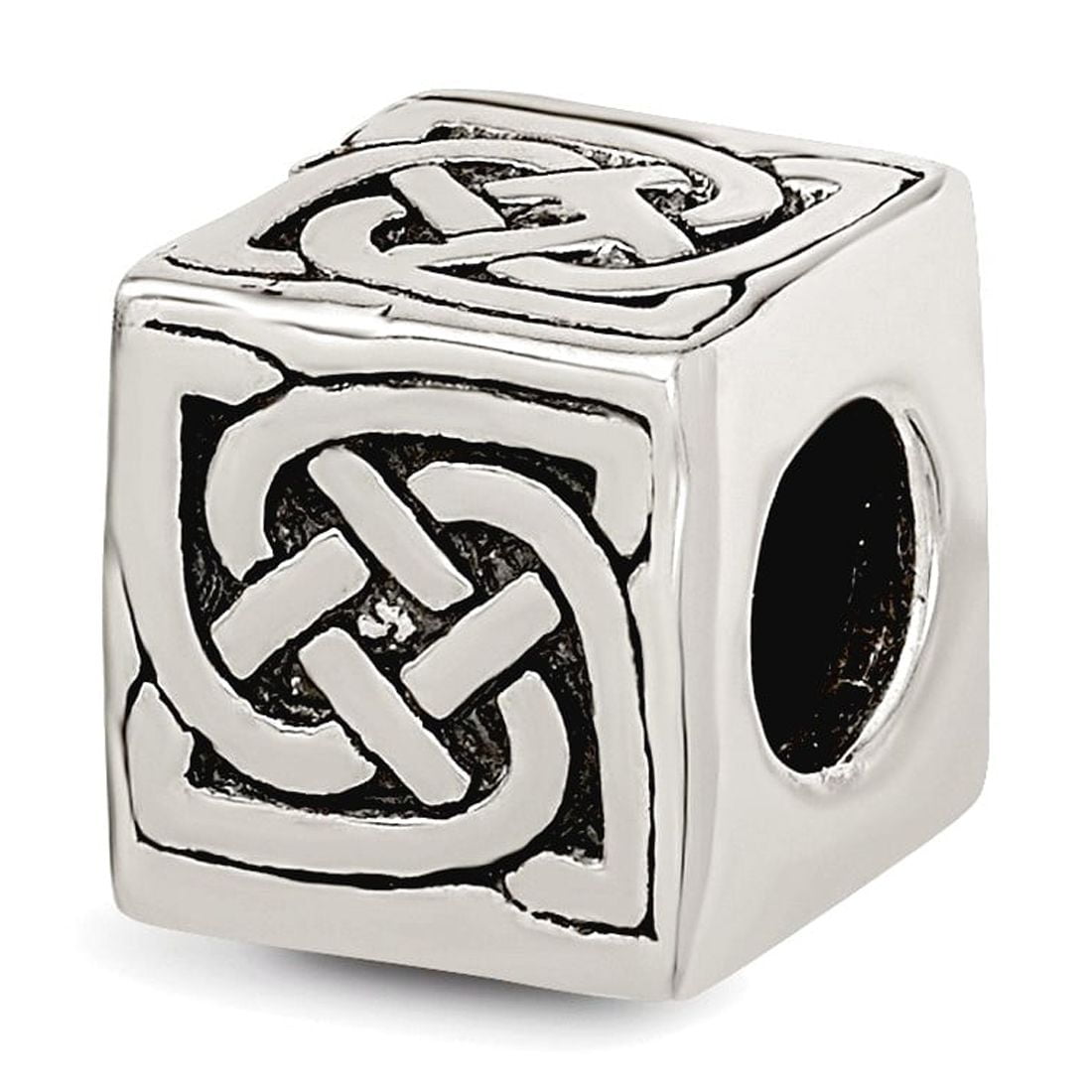 Sterling Silver Reflections Celtic Block Bead