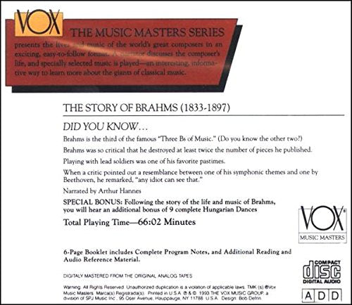 Brahms - His Story & His Music - Music & Performance - CD