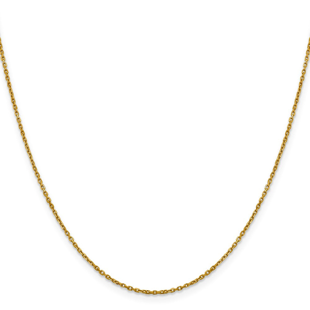 14K 1.25mm D/C Cable Chain