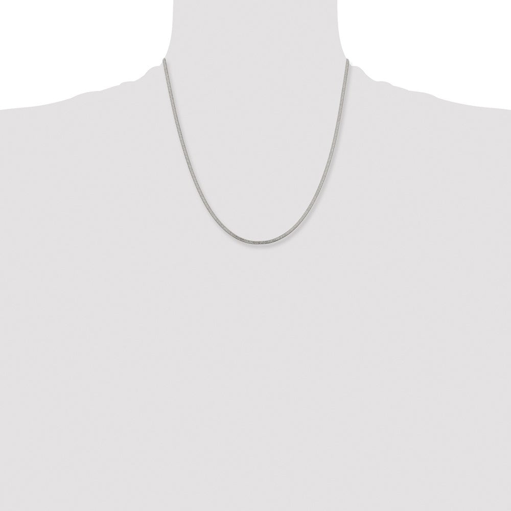 Stainless Steel Polished 2.3mm 20in Herringbone Chain