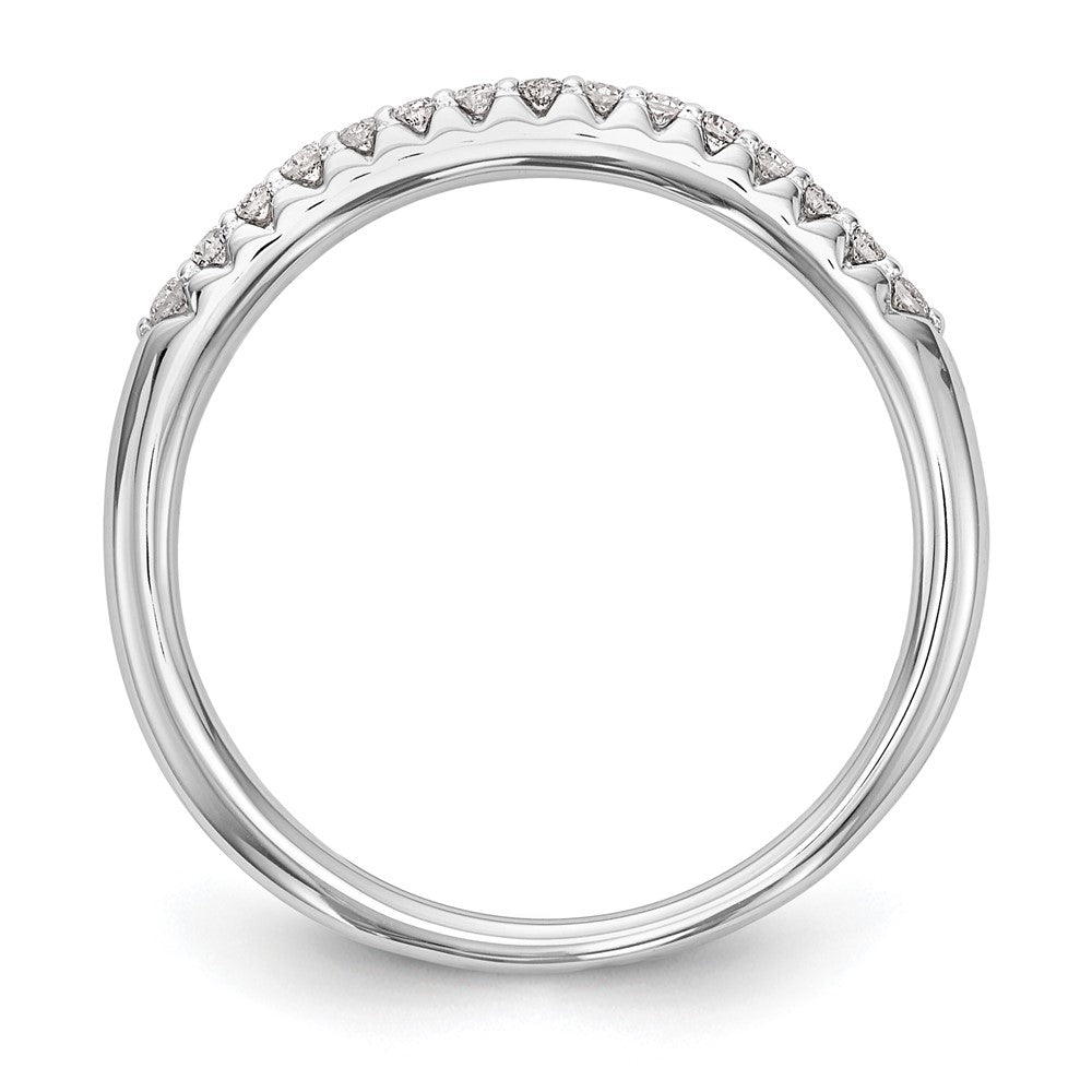 10K White Gold 1/6 carat Diamond Complete Wedding Band