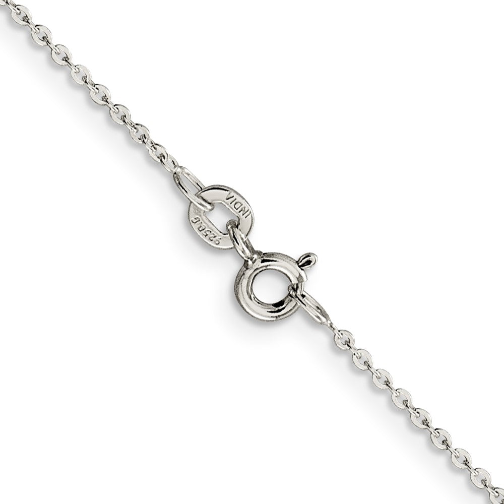Sterling Silver .9mm Flat Link Cable Chain 20 Inches