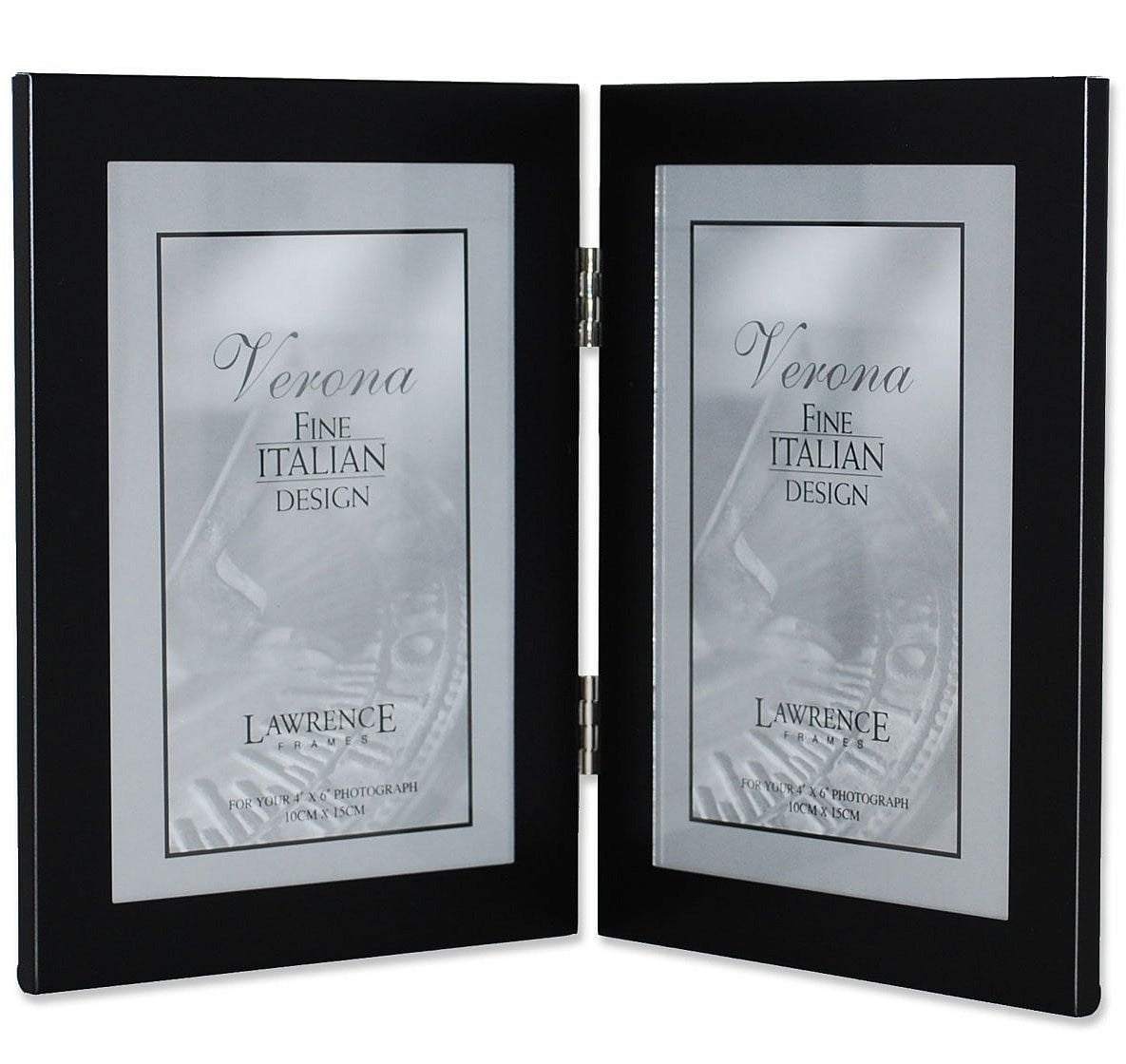 Black 5x7 Hinged Double Metal Picture Frame