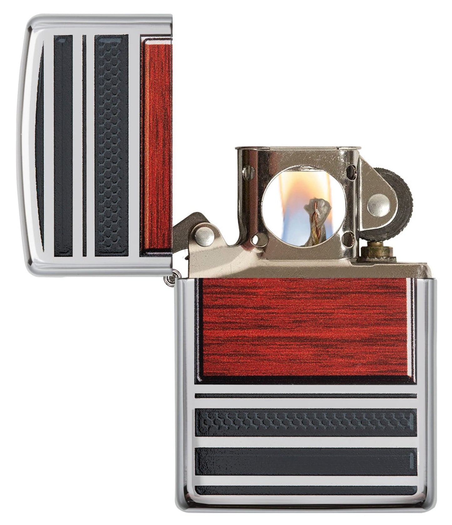 Zippo HP Chrome Pipe Wood Lighter