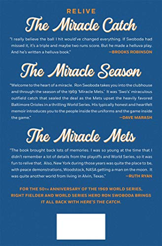 Here's the Catch: A Memoir of the Miracle Mets and More Swoboda, Ron