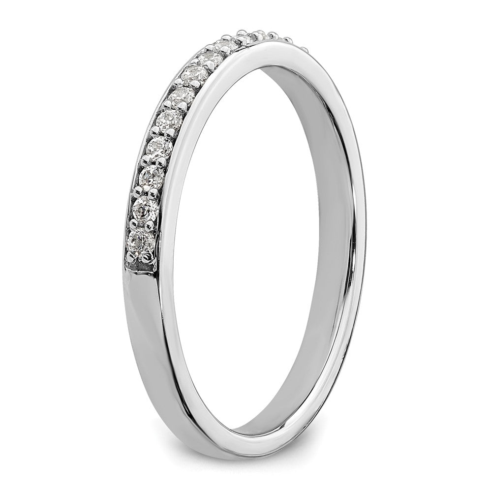 10k White Gold 1/5 carat Lab Grown Diamond VS/SI+ G+ Complete Wedding Band