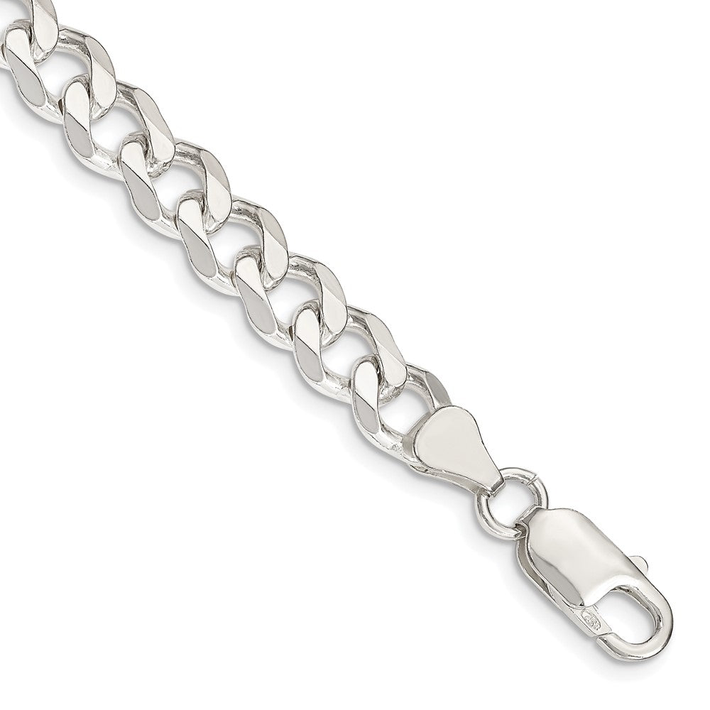 Sterling Silver 7.5mm Curb Chain 9 inches