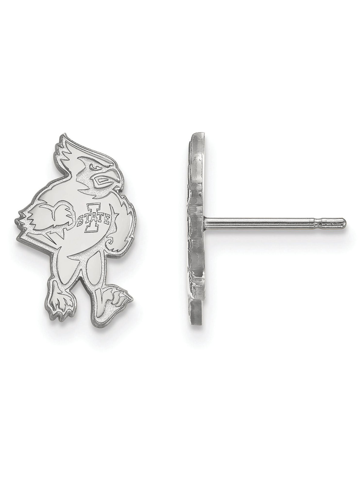 Sterling Silver Iowa State University Small Post Earrings