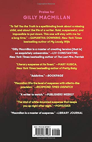 To Tell You the Truth: A Novel [Hardcover] Macmillan, Gilly