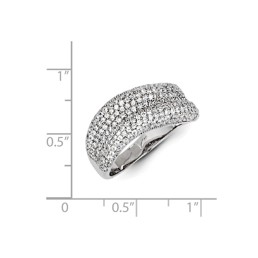Sterling Silver & CZ Brilliant Embers Ring
