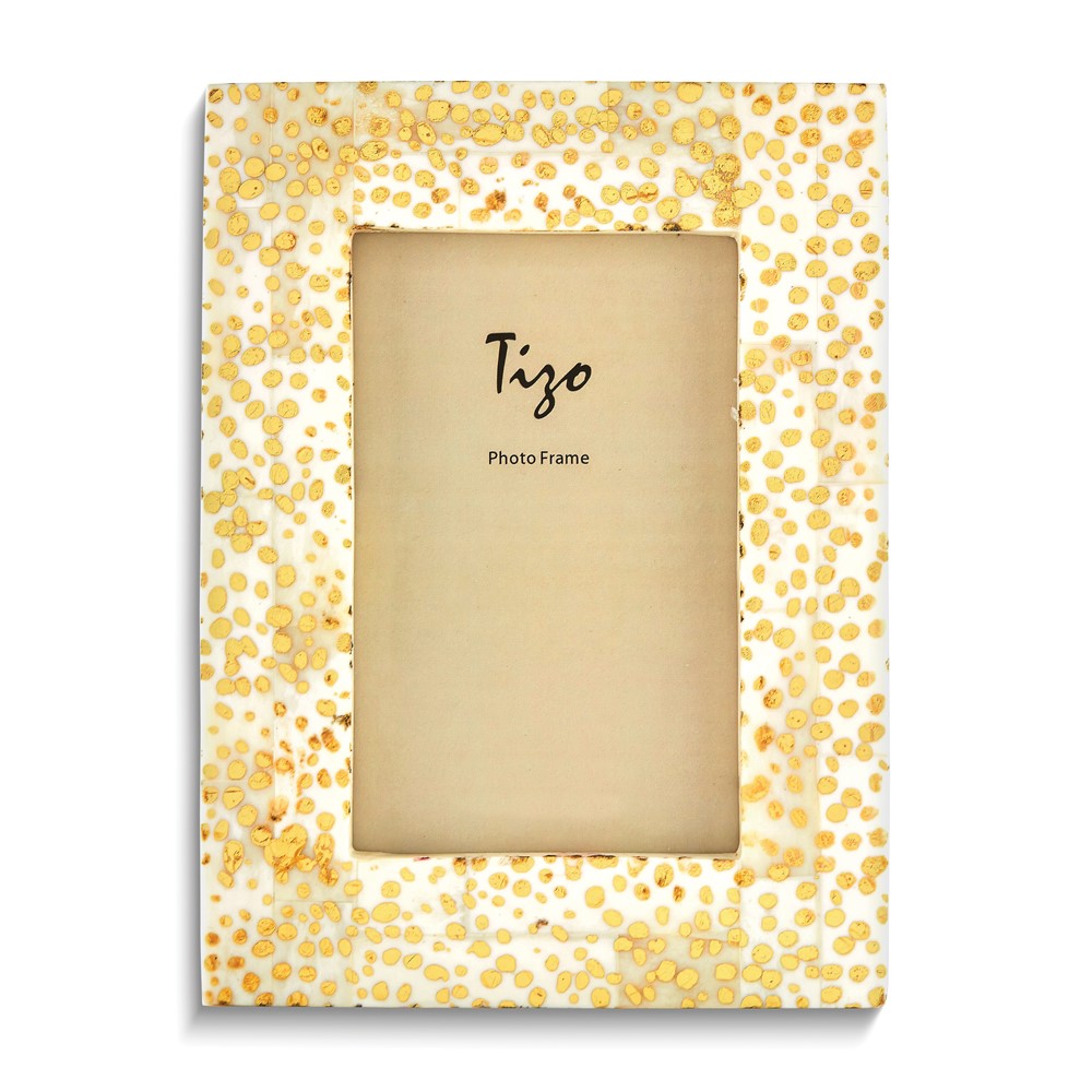 Brass Dots 5x7 Photo Frame