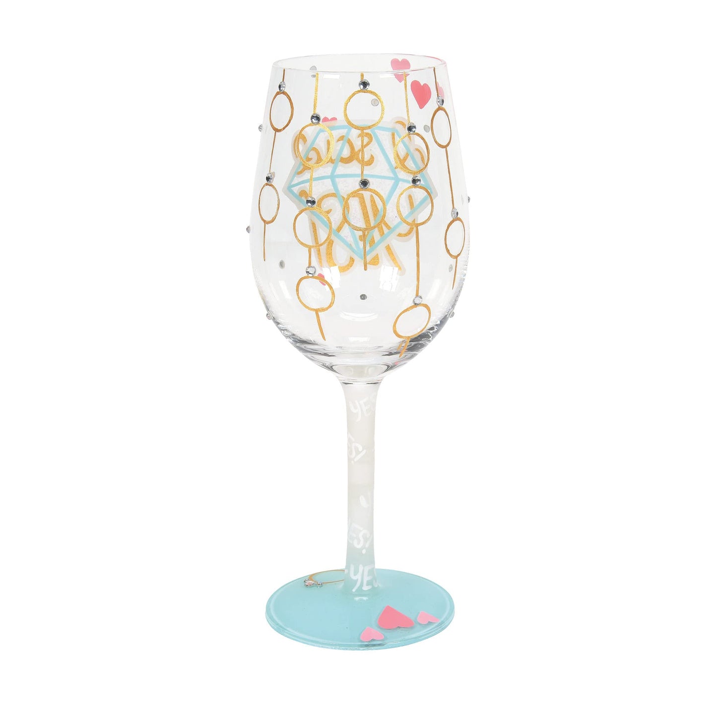 Lolita I Said Yes Wine Glass 9in H