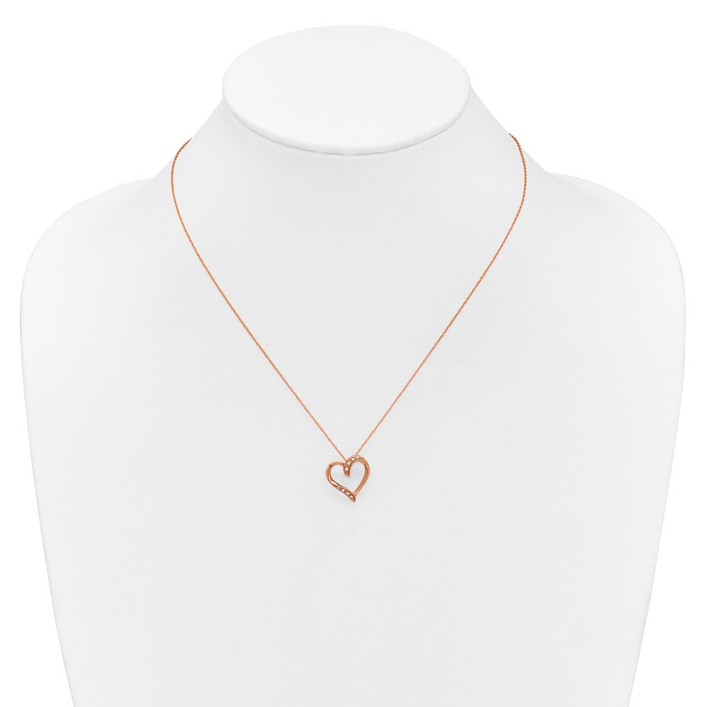 10kr Diamond Heart 18 Necklace