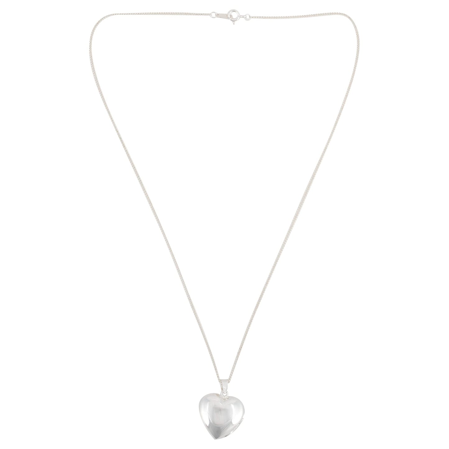 Dicksons Forever in My Heart Cardinal Locket Silver Plated 18 inch Bereavement Pendant Necklace