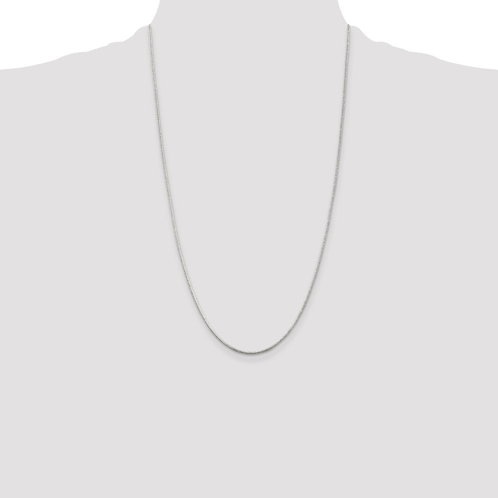 Sterling Silver 1.2mm Round Snake Chain 26 Inches
