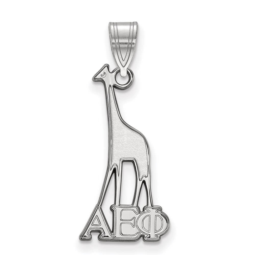 Sterling Silver Official Licensed Greek Sororities Alpha Epsilon Phi Medium Pendant