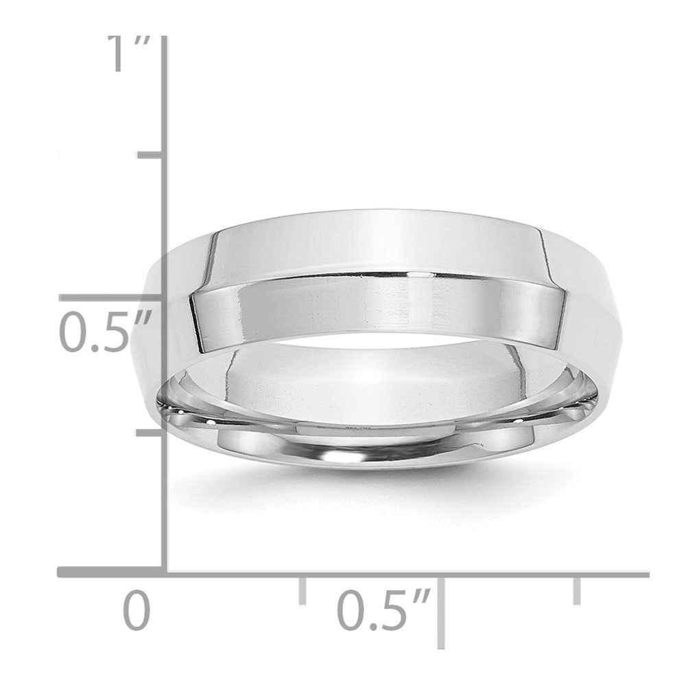 Sterling Silver 6mm Knife Edge Comfort Fit Band Size 10