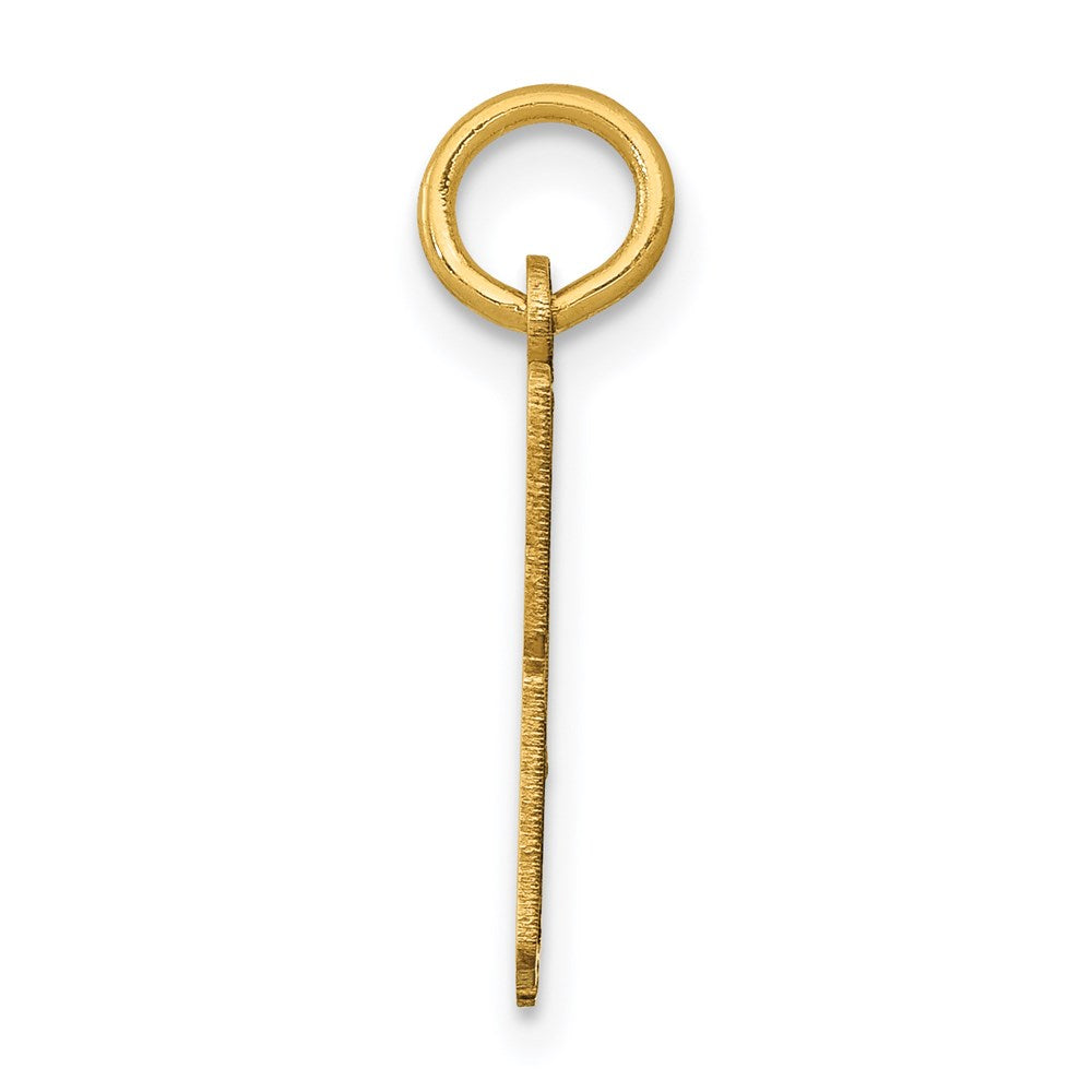 14k Small Elongated Number 48 Charm