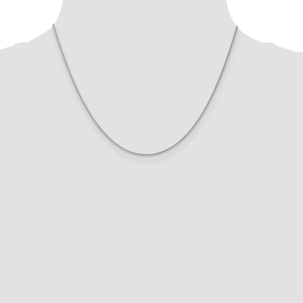 10K White Gold 1mm Spiga Chain