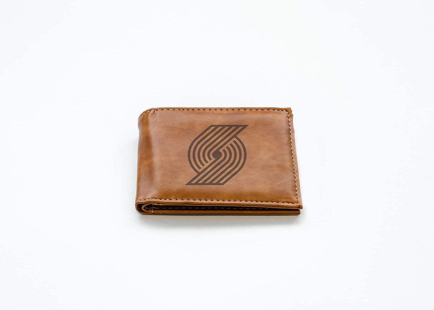Rico Portland Trail Blazers Brown Laser Engraved Billfold