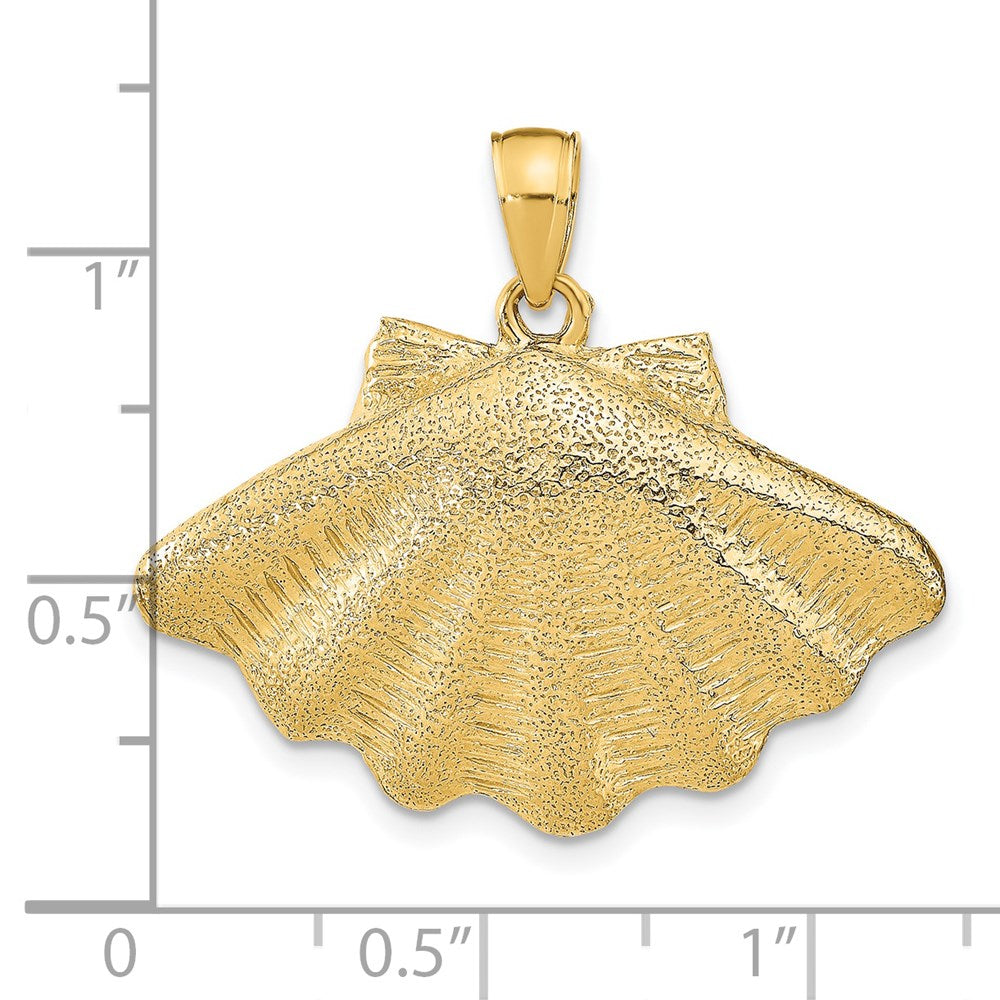 14K Clam Shell Charm