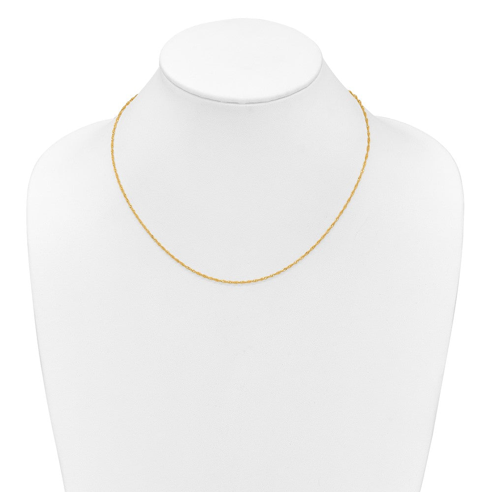 10k 1.5mm Singapore 1in+1in Adjustable Chain