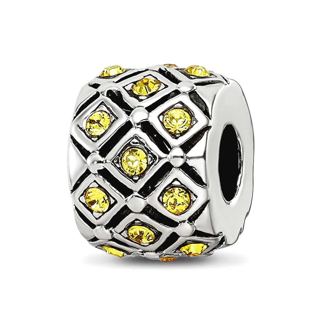 Sterling Silver Reflections November Preciosa Crystal Bead