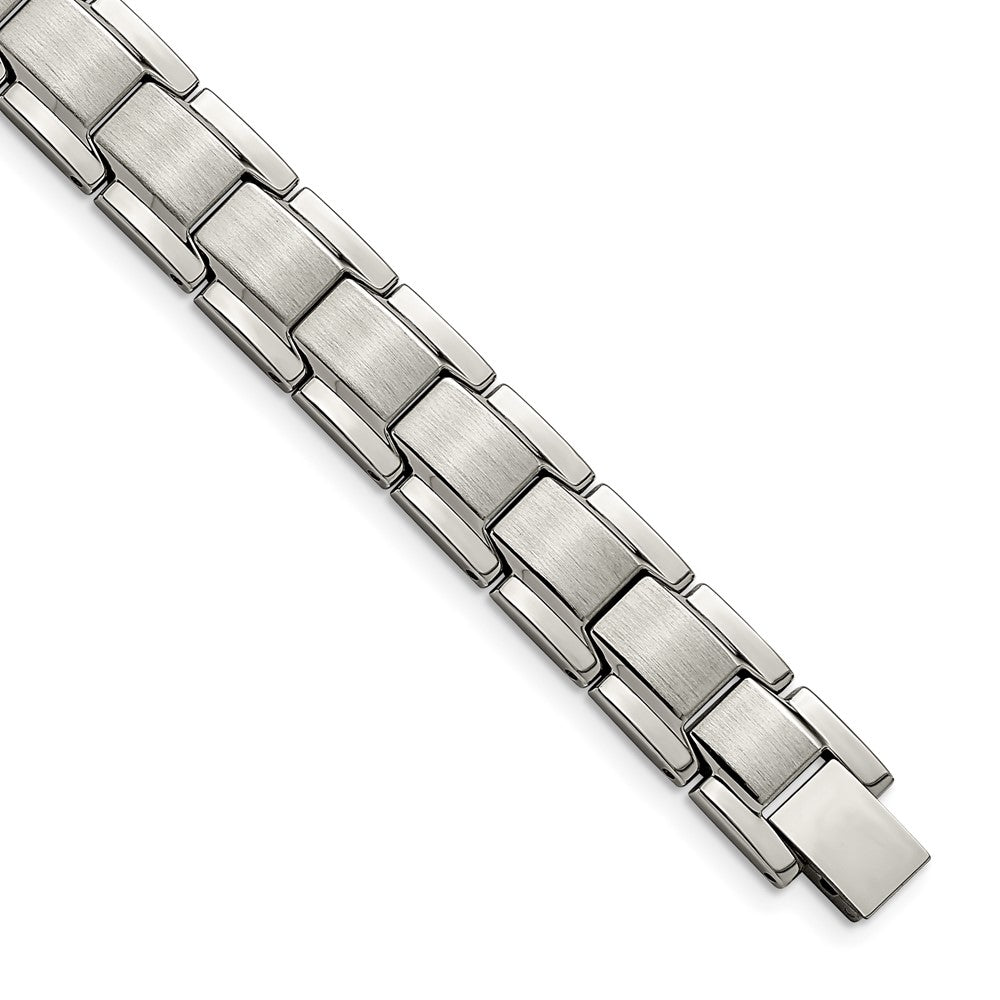 Stainless Steel Brushed and Polished 8.25in Bracelet 8.25 inches