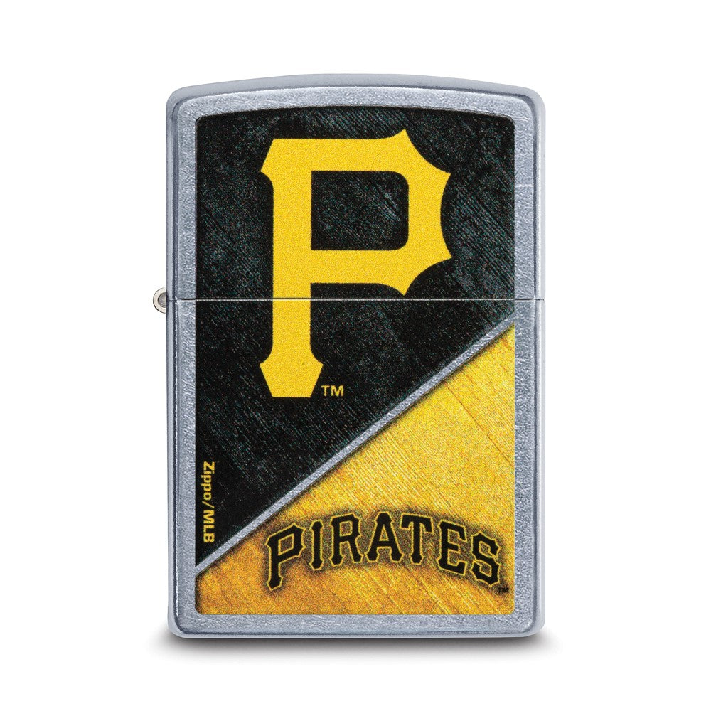 Zippo Street Chrome Pittsburgh Pirates Color Image MLB Lighter
