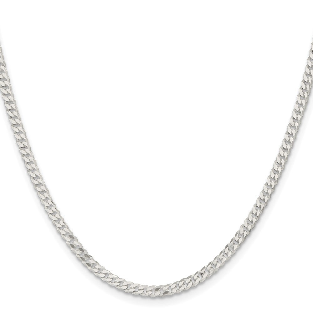 Sterling Silver 3.15mm Flat Curb Chain 20 Inches