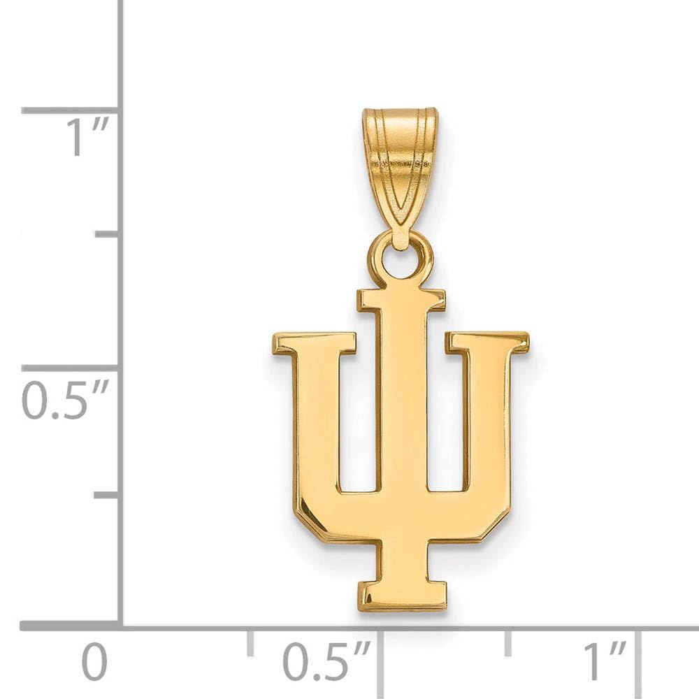 14k Gold LogoArt Indiana University I-U Medium Pendant Q4Y003IU