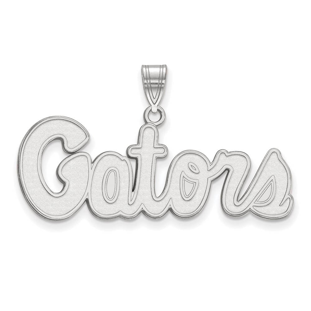 LogoArt SS045UFL Sterling Silver University of Florida Medium Pendant