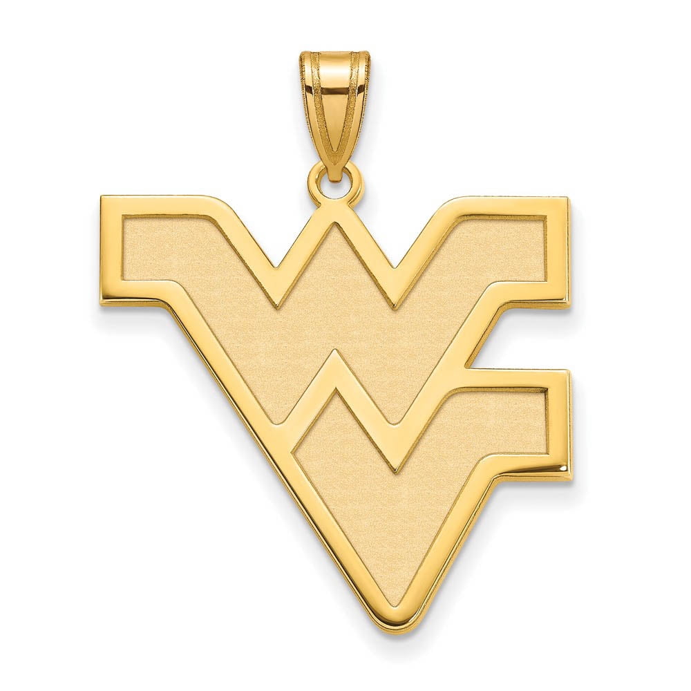 14k Gold LogoArt West Virginia University W-V Extra Large Pendant Q4Y005WVU