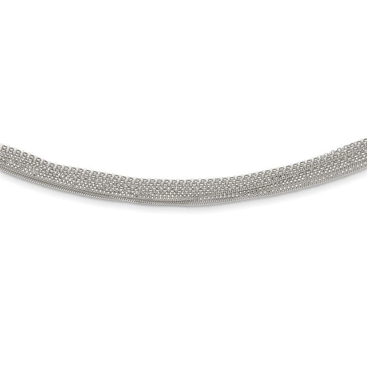 Sterling Silver Multi-Chain Necklace